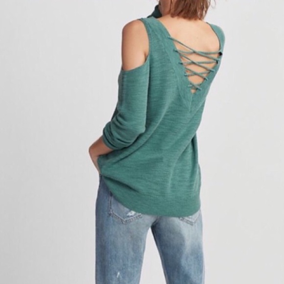 Express Tops - NWT Reversible cold shoulder top